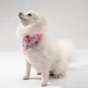 Vêtements pour chiens réglables écharpe de cou de chat collier de pansement Triangle bavoir accessoires pour animaux de compagnie de noël serviette de salive Bandana