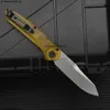 BM Transparent handle 9400 Tactical Pocket Folding Knife Outdoor Camping Safety Defense Pocket Military Knives EDC Tool