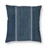 Housse de coussin en Denim bleu foncé déchiré, 45x45cm, décoration de maison, canapé, impression, Texture tendance, étui pour voiture