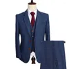 Costumes pour hommes Hommes Veste et gilet Armée Vert Tweed Formel Revers Notch Régulier Mariage Marié Banquet Travail Tuxedos