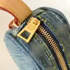 2024 Neueste Denim Mirror Quality Wandering Bag LL10A Umhängetaschen Designer Erbsenbeutel, alte Blumen -Retro -Tasche, Frauenbeutel exquisite Verpackung, kostenloser Versand