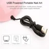 Горячая сушилка для ногтей Портативный USB-кабель Домашняя лампа для сушки и закрепления лака для ногтей с 18 бусинами УФ-светодиодов 240305