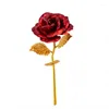 장식용 꽃 24K 골드 포일 장미 상자 발렌타인 여자 친구의 아내의 낭만적 인 선물 및 기본 장식