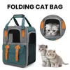 Portadores de gatos expansível mochila portátil pet transportadora para gatos cães respirável saco de viagem aventuras ao ar livre