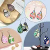 Porte-clés Sublimation Boucles d'oreilles vierges Inachevé Teardrop Transfert d'impression Pendentif pour bijoux DIY Making310p