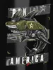 Klassisk USA Motorcykel Pan America Shark Inspiration T-shirt 100% Cotton O-Neck Kort ärm Casual Mens T-shirt Size S-3XL 240220