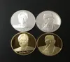 4 PCS Hillary Clinton och Donald Trump USA President kandidat 24 K Gold Silver Plated Metal Souvenir American Coin Brand New9152795