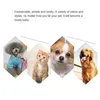 Hundkläder 100st julbågar Diamond Pet Hair Xmas Accessories Små gummiprodukter