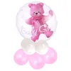 Nowy Baby Shower Pink/Blue Boy Girl Babythower Foil It's A Boy Girl Event Prezent Prezenty 1. Balony urodzinowe Globos