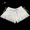 Shorts Mikumn Harajuku Y2k Lovely Lace Shorts For Women Girls Pink Blue Yellow Purple Bow Flower Kawaii Lolita Cake Shorts