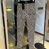 Leopardtryck spårdräkter Två stycken yoga kläder kvinnor sexiga sport väst leggings ärmlös fitness slitage