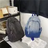 Backpack Bags Retro Plain Denim Large Capacity Blue Black Multifunctional Travel School Bag