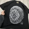 T-shirt pour hommes 2024ss noir col rond T-shirt surdimensionné S-XL T-shirts