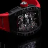 Montre de marque Grestest montres-bracelets RM montre-bracelet Rm022 (ntpt rouge) montre chronographe mécanique automatique