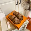 30color designer sandals platform slides women sandale men slipper shoes bottom fur flip flops summer casual beach sandal real leather top quality with box 10A