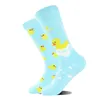 Chaussettes de femmes 2024 Vente de la personnalité d'asymétrie mignonne de haute qualité Fashion Femme Stockages Cartoon Animal Plant Sock