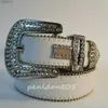 Riemen Designer Riemen Heren designer riem Dames Glanzende riem op Blauw wit veelkleurige bling Strass Als Geschenk 240305