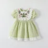 Kinder Baby Mädchen Kleid Sommer grüne Kleidung Kleinkinder Kleidung BABY Kinder Mädchen lila rosa Sommerkleid w7iC #