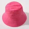 قبعات حافة واسعة دلو القبعات الجديدة بحلقة القماش القبعة قبعة نسائية حلوى اللون بنما الشمس الشمس الصياد القبعة فادسة ترفيهية السفر على نطاق واسع شاطئ الصيد القبعة J240305