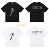 Designer-Hemd Trapstar London Red Camo Letter Printing Reine Baumwolle Doppelgarn Kurzarm-T-Shirt Herren- und Damen-Street-Fashion-T-Shirt 2024