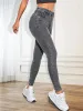 Jeans 2024 Jeans skinny elasticizzati da donna Jeans slim fit classici a matita Leggings per ragazze Pantaloni a gamba dritta Pantaloni semplici grigi blu