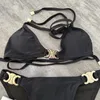 Bikinis set badkläder baddräkt cel designer bikinis lyx baddräkt metall räpa halter bikini kvinnor baddräkter kvinna baddräkter