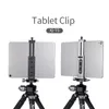 Supporto universale per tablet in lega di alluminio Supporto per telefono Clip per treppiede Staffa regolabile per telefoni cellulari Supporto per tablet per tablet Ipro 240229