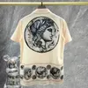 Men's T-Shirts 2023 Summer Camisa Fashion Masculina Chinese Shirt Retro Portrait Art Shirt Short Sleeve Casual Men Shirt Streetwear Moda Hombre J240305