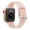 Für Apple Watch Bands 4 5 Armband iwatch Modifiziertes einfarbiges Silikon-Uhrenarmband Apple einfarbige Uhrenschnalle D Silikon 38/40/42/44 mm Serie 3/4/5 Generation