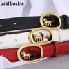 Belts TopSelling luxury belts women Famous brand belt Designer Korean version carriage buckle thin narrow waistband fashion trend ins girdle 240305