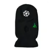 Berets Christmas Face Mask Acryl dzianin Cover BALACLAVA WITRPOOF na dzień sportowy