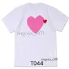 2024 Gioca Mens T Shirt Designer Red Commes Heart Donna Garcons S Badge Des Quanlity Ts Cotone Cdg Ricamo Manica corta Bg 713