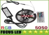 Kit rgb 5050 tiras de led luz 5m 300leds luzes de fita led flexíveis à prova d' água 44 teclas controle remoto ir 12v 6a fonte de alimentação3028861