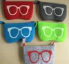 Colorful Exquisite Wool Felt Cloth Eyeglass Case Women Sunglasses Boxes Children Zipper Bag 20PCsLot 2454898