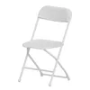 Chaise pliante en plastique blanche 45*45*80cm chaise d'événement confortable-chaise pliante légère