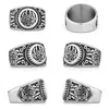 Cluster Rings unika Viking Bear Claw Ring Men's Celtic Knot rostfritt stål Signet Punk Motorcyklist smycken grossist