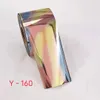 120m Laser Rainbow Nail Foil For Salon Holographic Clear Aurora Transfer Foil Stamping Foils Paper Nail Stickers 240301