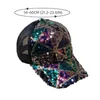 Ball Caps Bling Baseball For Women Mesh Breathable Spring Summer Sun Hats Korean Casual Female Streetwear Curved Brim Peaked Hat