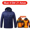 Men's Jackets Heated For Men And Women Usb Electric Hoodie Winter Heating Clothing Warming Hunting Coat Rechargeable