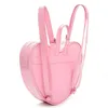 Heart PU MINI Backpack Purses Small Travel Shoulder Bag Pink Fashion Satchel School Bags for Women Girls Kids