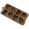 Baking Moulds 2 Pieces Mousse Shaped Silicone Material Molds Chocolate Gadget For Cake Decoration