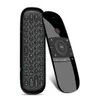 Novo original w1 fly air mouse teclado sem fio 24g recarregável mini controle remoto para smart android tv box mini pc6650754