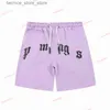 Shorts voor heren Designer Palms Palmangel Heren Heren Dames Korte broek Letter Afdrukken Strip singelband Casual Vijfpuntshoek Kleding Zomer Strand Q240305