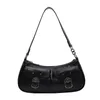 Leftside moda couro ombro axila saco para as mulheres tendem feminino simples pequeno bolso design bolsas e bolsas 240219