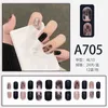 Faux Ongles Y2K Noir Blanc Étoile Artificielle Faux Couverture Complète Court Ongles Amovible Presse Pour Femmes Filles DIY Manucure Art