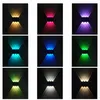 Aşağı Aşağı Güneş Bahçesi Işığı 4 6 8 LED RGB Renk Değiştiren Güneş Duvar Yıkama Işıkları