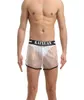 Boxer da uomo Lingerie PVC Trasparente Mutandine gay Allentato Intimo sportivo Costume da bagno Ropa Interior Hombre Boxer Calzoncillo LJ201156863