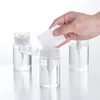 Botellas de almacenamiento 60/150 ml Botella de bomba de prensa vacía recargable Dispensador transparente Contenedor de líquido Removedor Limpiador Polaco Maquillaje Manicura