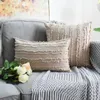 Yastık Enipate 1 PCS Düz renkli pamuk keten örtü Modern çiçek püskül kasa kanepe dekoratif kapaklar ev dekor