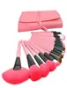 Set di pennelli per trucco professionale da 24 pezzi Pennelli per ombretti cosmetici rosa affascinanti Kit di trucco 2995840